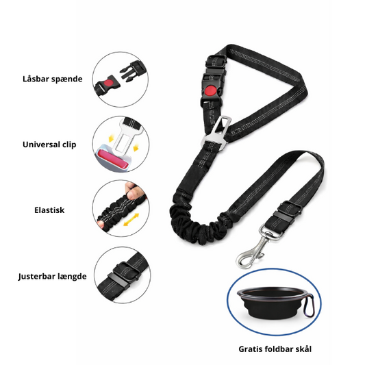 SafeRide™ 3-delt Hundesikkerhedssele til Bil